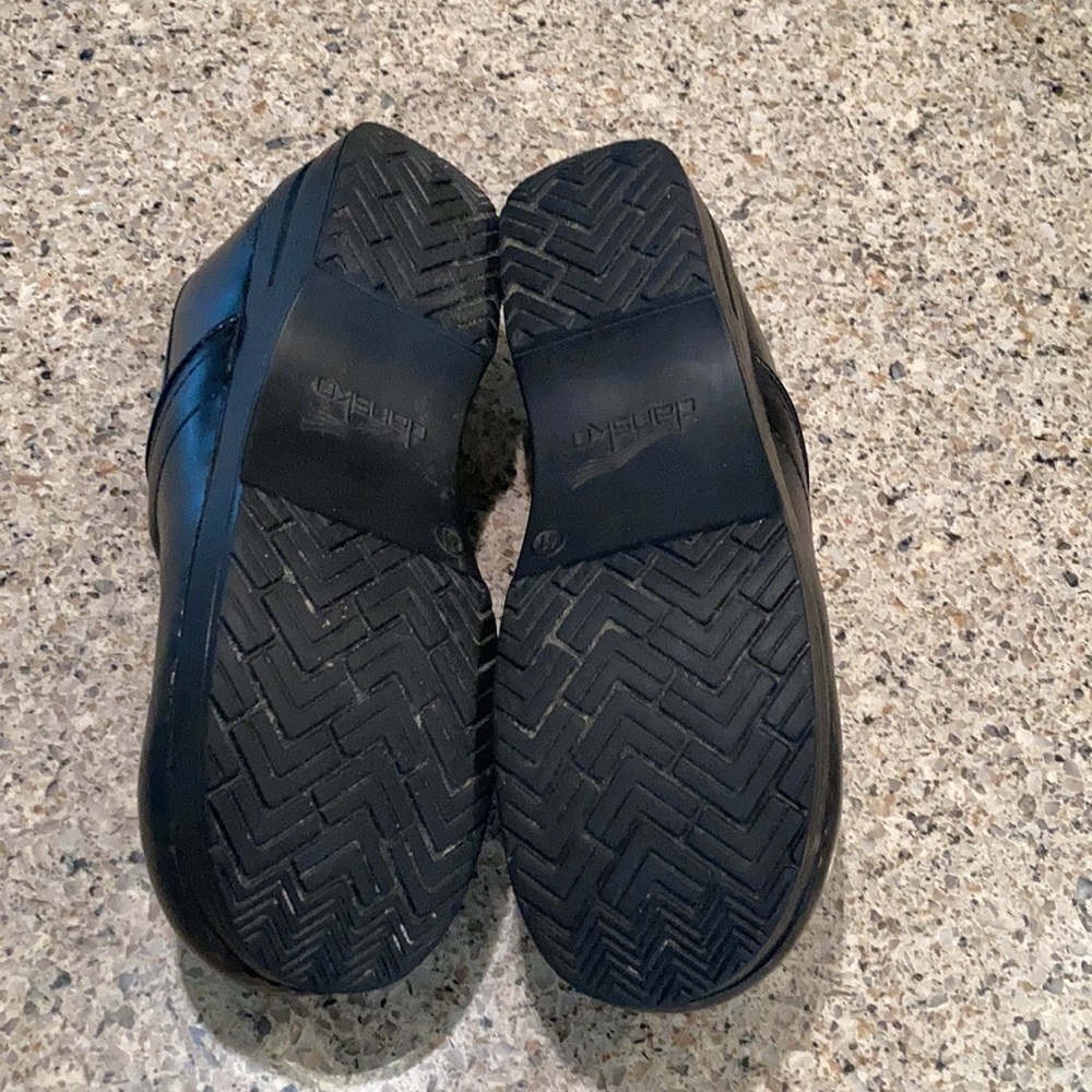 Women’s size 10.5-11 (EU 41) Black Leather Dansko Professional Clogs - Picture 7 of 11